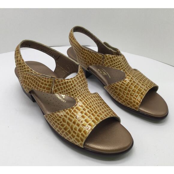 SAS Suntimer Heeled Leather Sandal Womens 10.5 N Comfort Shoe New - Picture 4 of 8